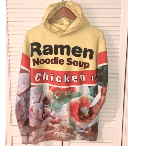 Ramen Noodle Soup Hoodie Large - Picture 1 of 7
